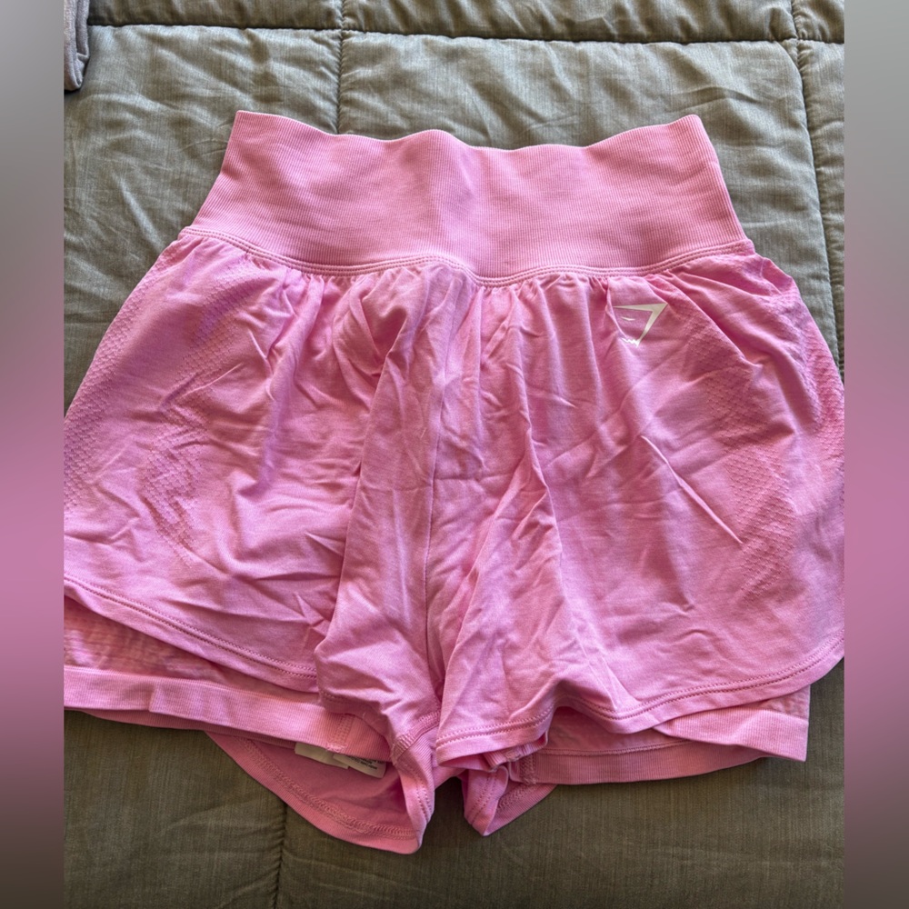 Pink Gymshark shorts